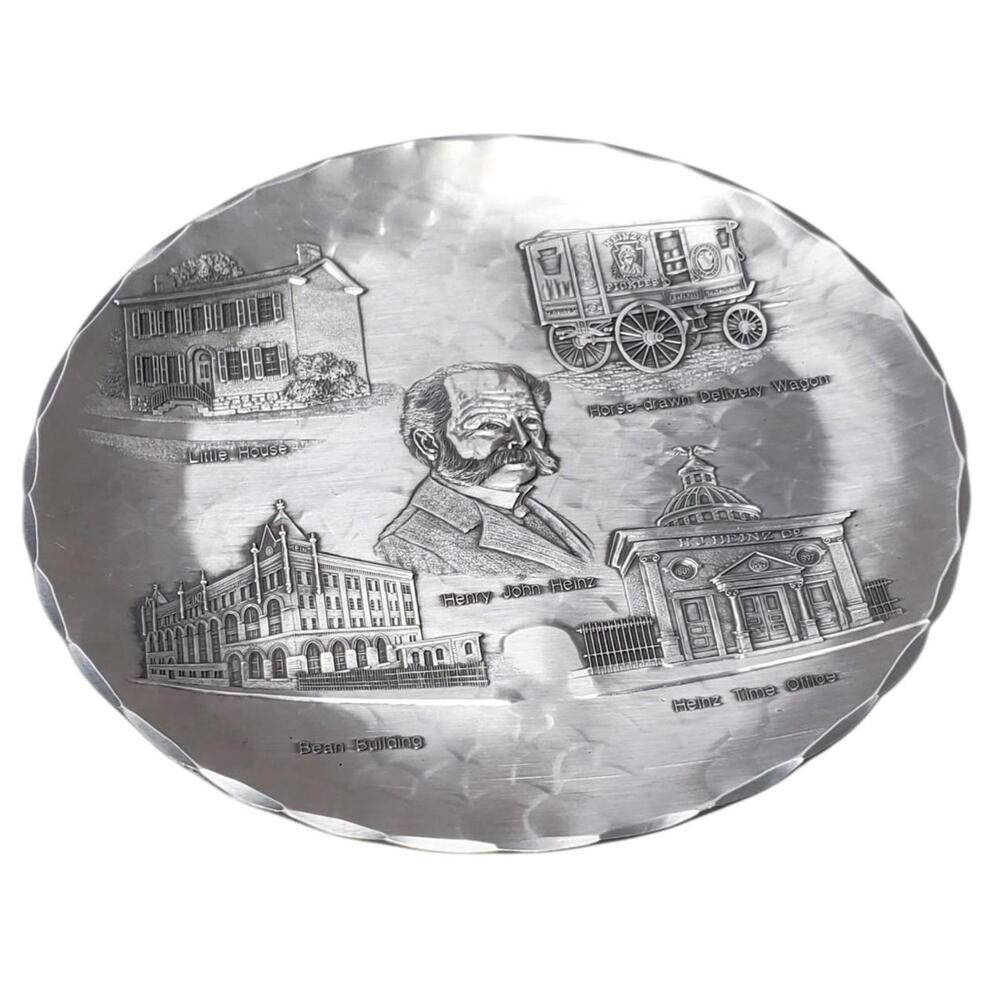 Wendell August Forge Hammered Aluminum Plate Henry John Heinz Little House